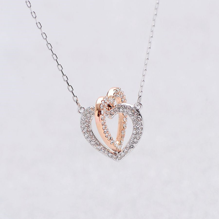 CoeurDouble™ - collier avec coeur finition luxe - 1000-Cadeaux