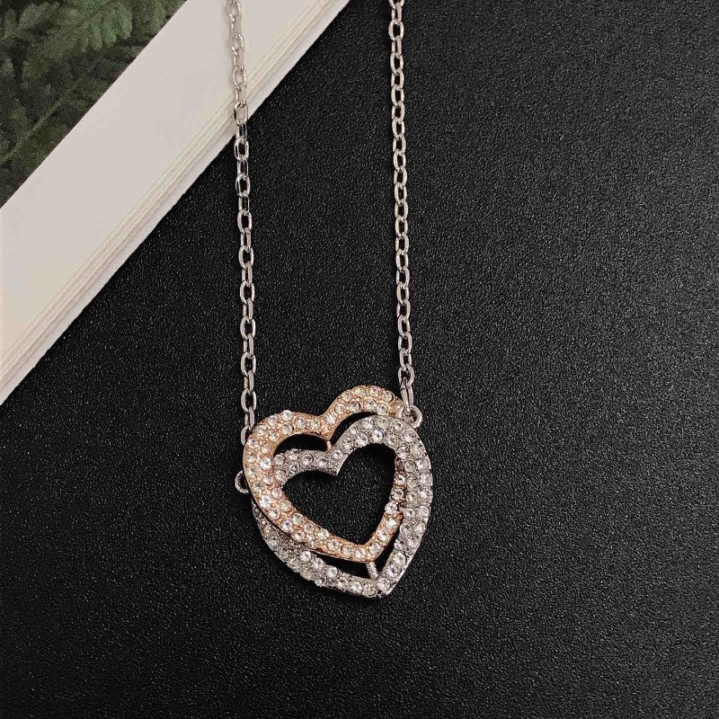 CoeurDouble™ - collier avec coeur finition luxe - 1000-Cadeaux