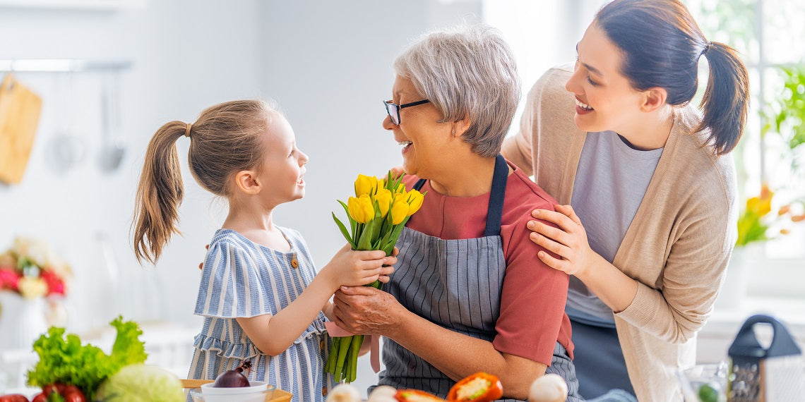 famille fête des grands mères